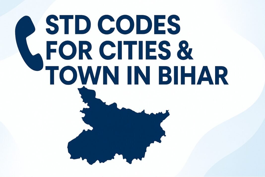 STD Codes for cities & town in Bihar